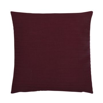Deko Sofakissen SILENA, bordeauxrot, Ziernähte, 45x45cm
