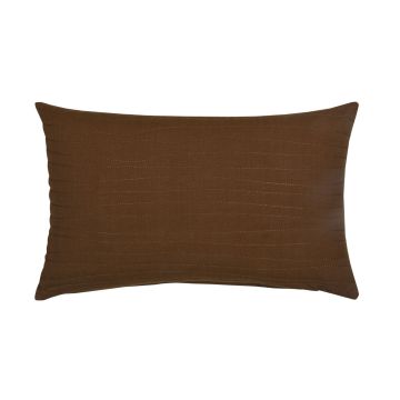 Deko Sofakissen SILENA, schokobraun, Ziernähte, 50x30cm
