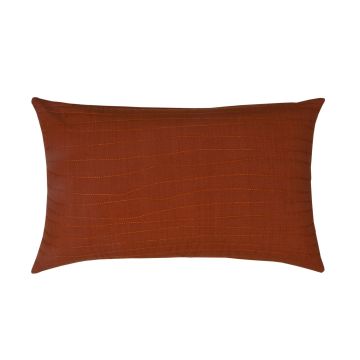 Deko Sofakissen SILENA, dunkelorange, Ziernähte, 50x30cm
