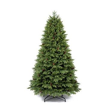 Kunst Christbaum SKIEN SPEED mit Zapfen, 225cm, Ø130cm
