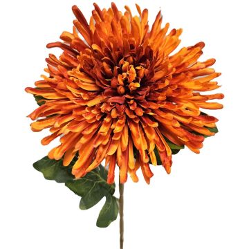 Künstliche Chrysantheme HIKJON, orange, 75cm, Ø18cm