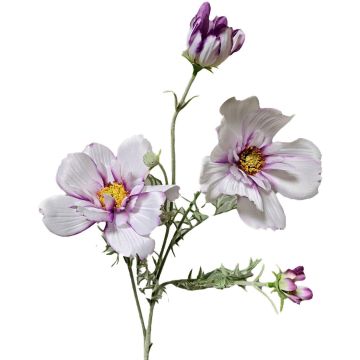 Deko Zweig Schmuckkörbchen HIKJAN, weiß-violett, 80cm