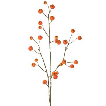 Kunstzweig Zierapfel NONGIR mit Früchten, orange, 90cm