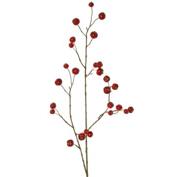 Kunstzweig Zierapfel NONGIR mit Früchten, dunkelrot, 90cm