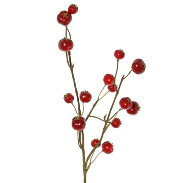 Kunstzweig Zierapfel NONGIH mit Früchten, dunkelrot, 60cm