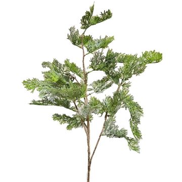 Deko Zweig Thuja BIRLAF, grün-grau, 85cm