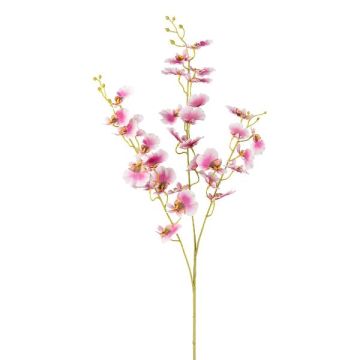 Kunstblumen Zweig Oncidium Orchidee SLINBER, rosa-weiß, 90cm