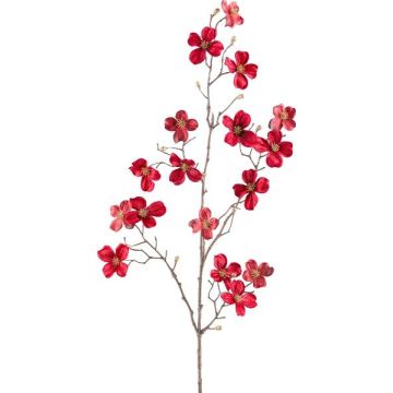 Deko Zweig Hartriegel HISOP, rubinrot, 85cm