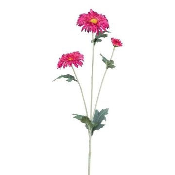 Dekozweig Gerbera TIVREN, pink, 65cm
