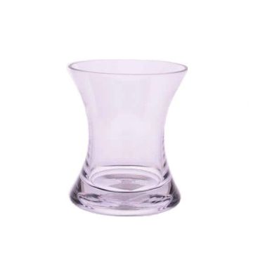Glas Vase Sanduhrform LIZET, klar, 17,5cm, Ø15,2cm