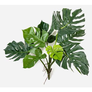 Künstlicher Philodendron Monstera Deliciosa CYDEN, Wurzeln, Steckstab, grün, 75cm