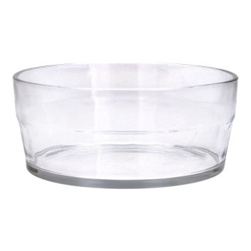 Pflanzschale CRAMENTA aus Glas, transparent, 8cm, Ø19cm