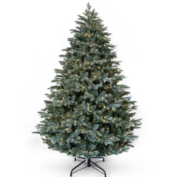 Künstlicher Weihnachtsbaum BUFFALO SPEED, gefroren, LEDs, 210cm, Ø130cm
