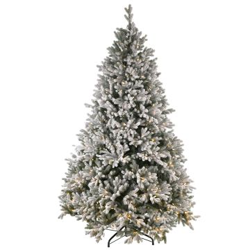 Kunststoff Tanne ALASKA SPEED, beschneit, LEDs, 180cm, Ø115cm