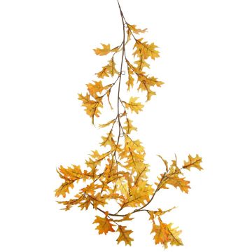 Künstliche Eichen Girlande ERASMIA, gelb-orange, 180cm
