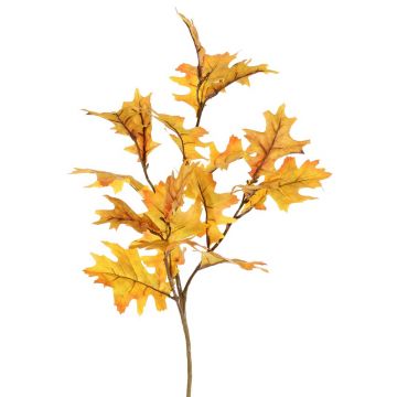 Künstlicher Eichen Zweig ERASMIA, gelb-orange, 75cm