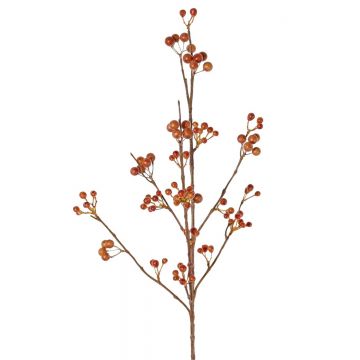 Kunst Schneebeeren Zweig HARMONIA, Beeren, braun, 80cm
