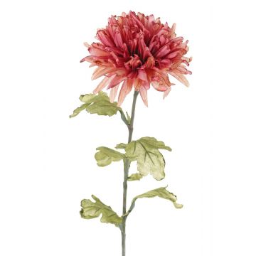 Textilblume Chrysantheme OTRERA, lachs-rosa, 70cm, Ø12cm