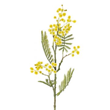 Kunst Mimose KORINNA mit Blüten, gelb, 65cm