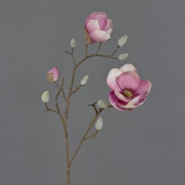 Textil Magnolie KOSTAS, rosa-pink, 55cm, Ø6-8cm
