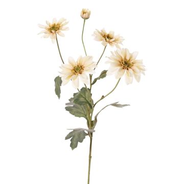 Textilblume Chrysantheme INDALI, creme, 65cm, Ø6,5-8cm
