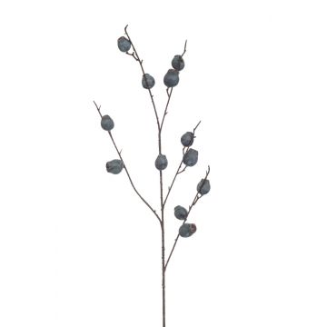Künstlicher Vogelbeeren Zweig SUYALA mit Früchten, schwarz, 90cm