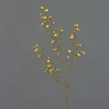Künstliche Wachsblume NIANG, gelb-orange, 80cm, Ø1,5-2,5cm