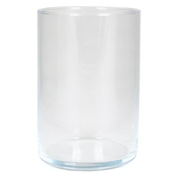 Blumen Zylinder Vase SANYA OCEAN aus Glas, klar, 15cm, Ø10,1cm