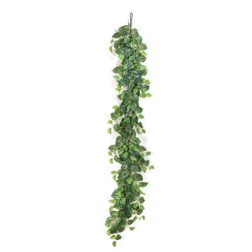 Kunst Gefleckte Efeututen Girlande GIRTAB, grün-weiß, 180cm