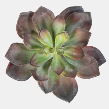 Künstliche Echeveria morani CURSA auf Steckstab, rot-grün, 15cm