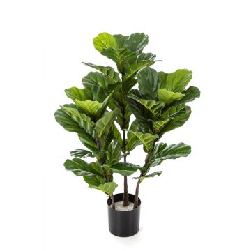 Künstlicher Ficus Lyrata GUDJA, Kunststämme, grün, 90cm