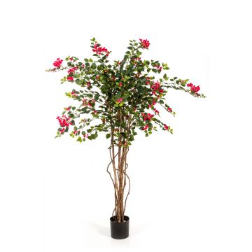 Deko Bougainvillea OGMA, Naturstämme, Blüten, pink, 150cm