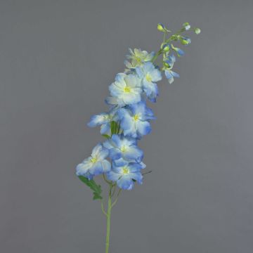 Unechte Blume Rittersporn SETSUKO, hellblau-creme, 95cm, Ø14cm