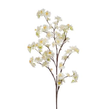 Deko Kirschblütenzweig GIMA mit Blüten, creme-gelb, 120cm