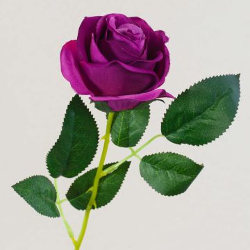 Kunstblume Rose SEENSA, dunkelviolett, 55cm, Ø7cm