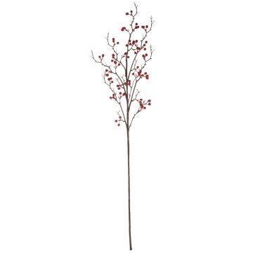 Kunst Scheinbeeren Zweig LEERDIK mit Früchten, rot, 120cm