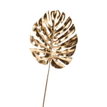 Deko Philodendron Monstera Deliciosa Blatt AMETS, gold, 70cm