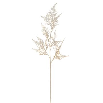 Künstlicher Asparagus plumosus Zweig BALLOCH, creme-gelb, 80cm
