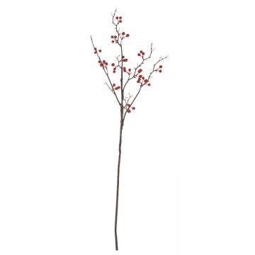 Kunst Scheinbeeren Zweig LEERDIK mit Früchten, rot, 100cm