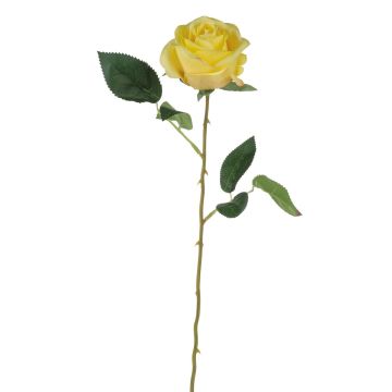 Textil Rose SEENSA, gelb, 55cm, Ø7cm