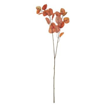Künstlicher Eukalyptus Zweig SOPONG, rot-orange, 80cm
