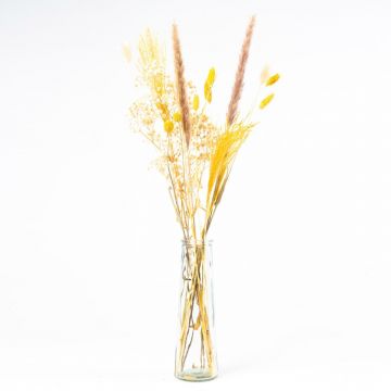 Trockenblumen mit Flasche LOTTCHEN, braun, 77cm, Ø15cm
