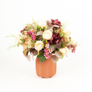 Udos Choice: Herbstlicher Blumenstrauß FEALA, apricot-pink, 35cm, Ø35cm