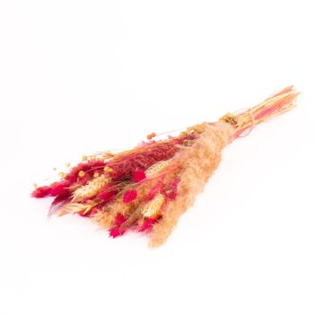 Getrockneter Strauß DILIANE, pink-natur, 50cm, Ø15cm