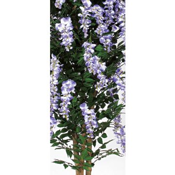Deko Blauregen MALENKA, Natürliche Stämme, mit Blüten, lila, 100cm - Made in Italy